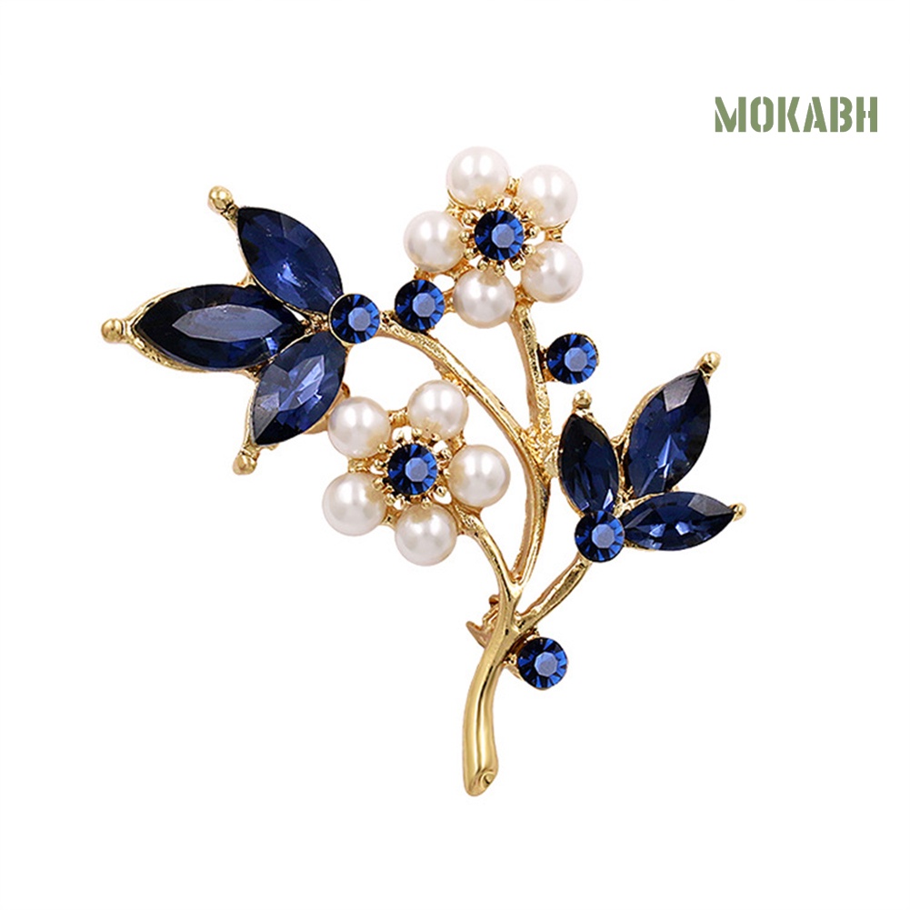 Ghim Cài Áo Hình Cánh Hoa Đính Ngọc Trai Nhân Tạo Thời Trang Cho Nữ