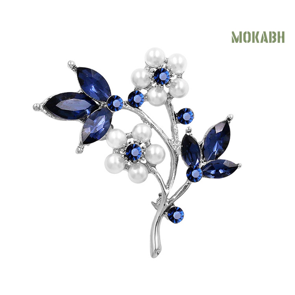 Ghim Cài Áo Hình Cánh Hoa Đính Ngọc Trai Nhân Tạo Thời Trang Cho Nữ