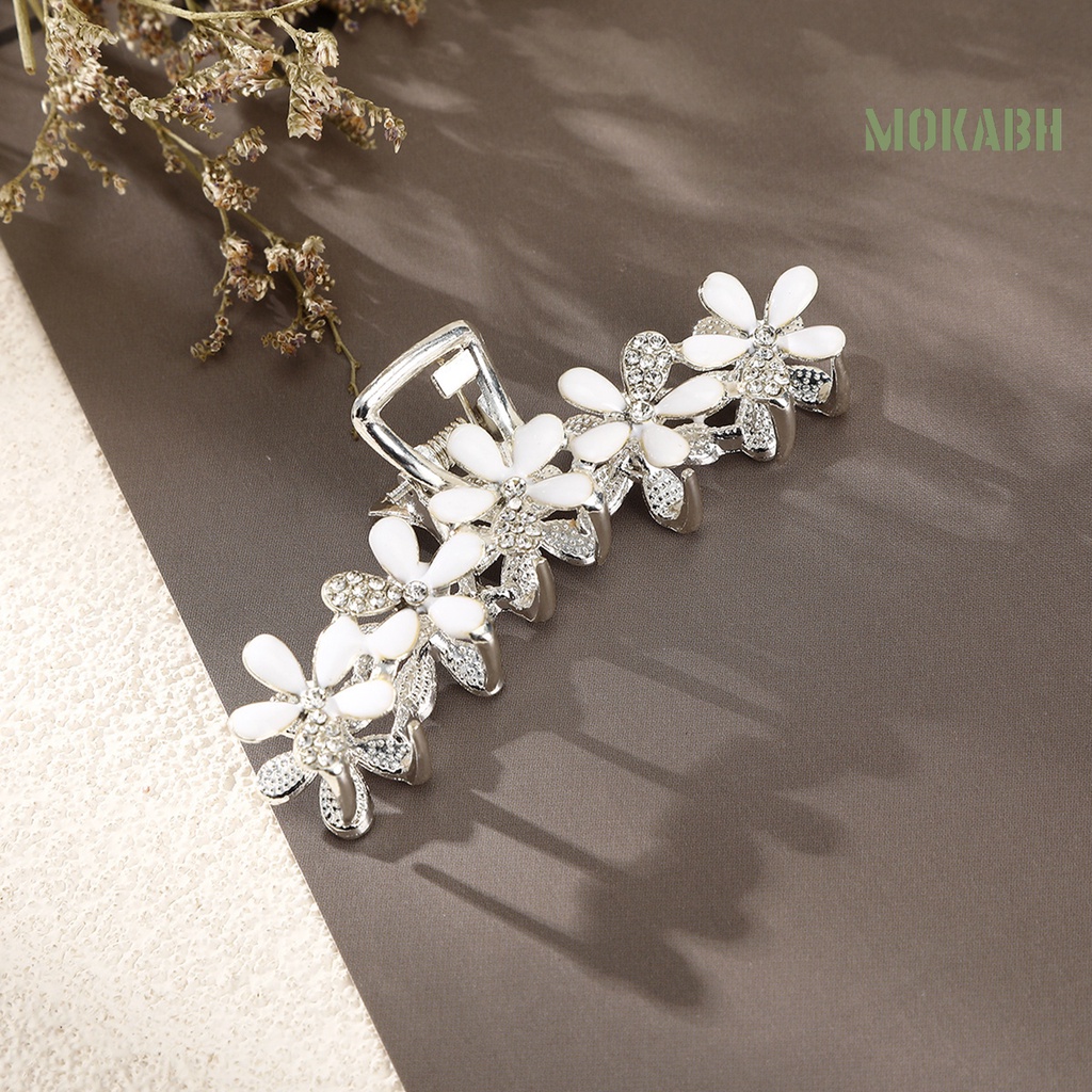 Kẹp Tóc Trang Trí Hoa Màu Trơn Đơn Giản Cho Nữ