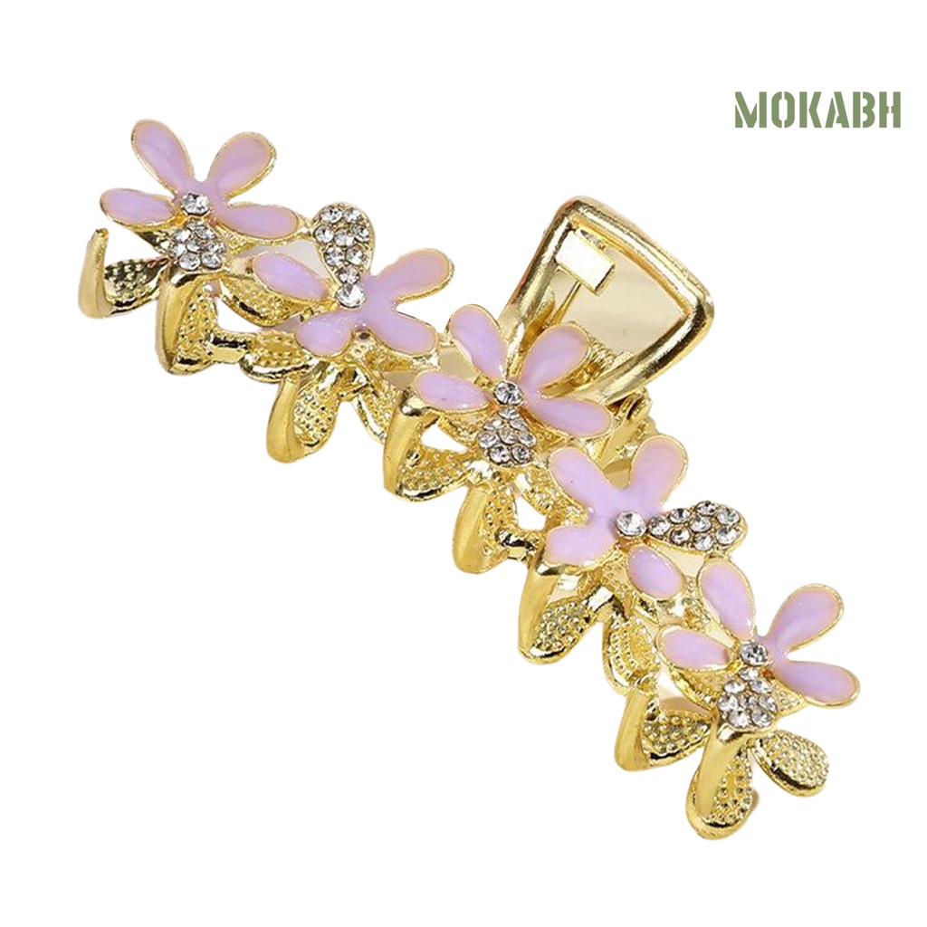 Kẹp Tóc Trang Trí Hoa Màu Trơn Đơn Giản Cho Nữ