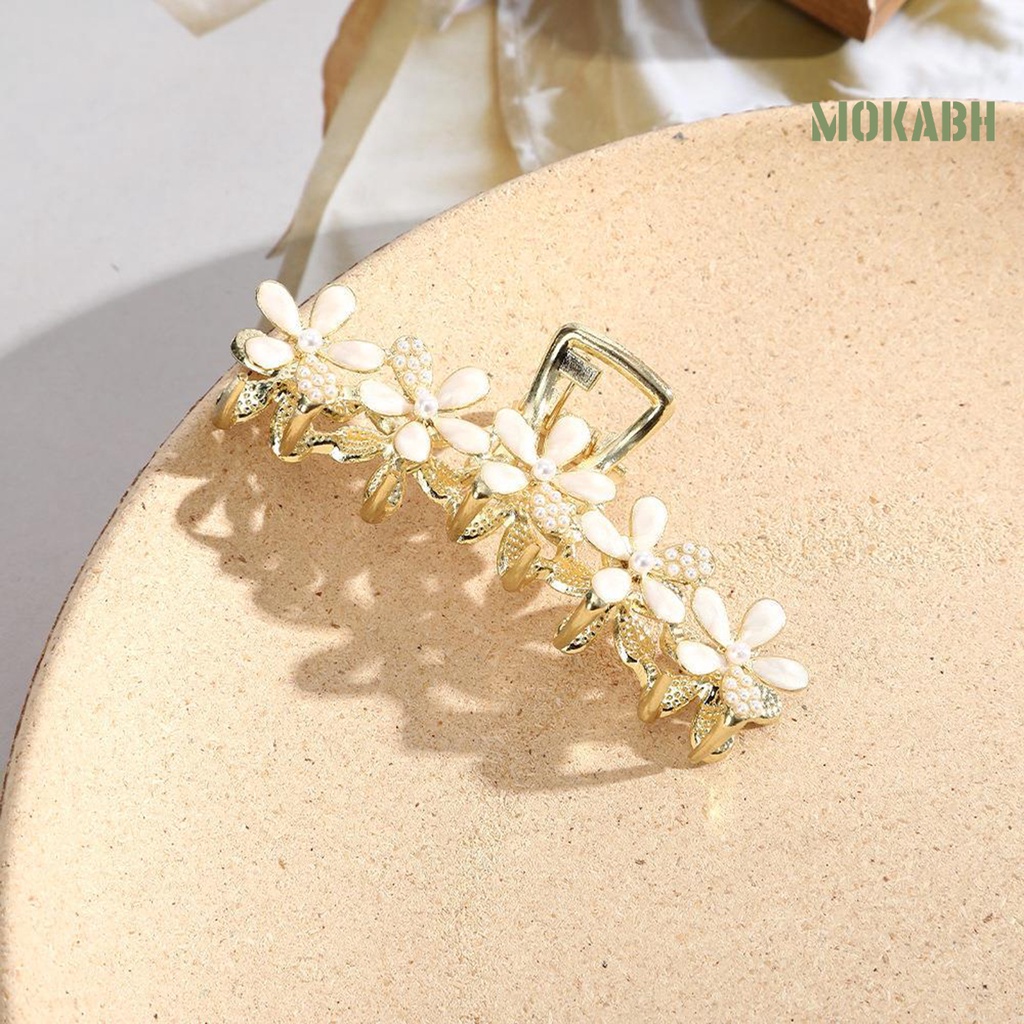 Kẹp Tóc Trang Trí Hoa Màu Trơn Đơn Giản Cho Nữ