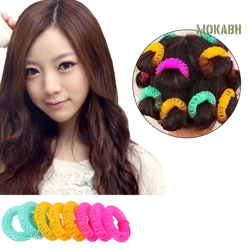 Bộ 8 Dụng Cụ Uốn Tóc Tại Nhà Gọn Nhẹ Tái Sử Dụng Tiện Lợi