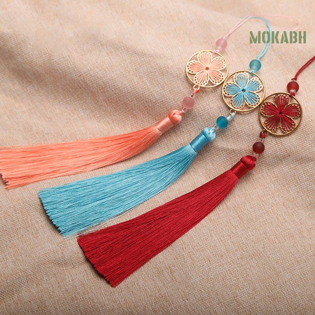 [mokabh] Mặt Dây Chuyền Treo Trang Phục Trung Hoa Trọng Lượng Nhẹ Họa Tiết Rỗng Phối Tua Rua