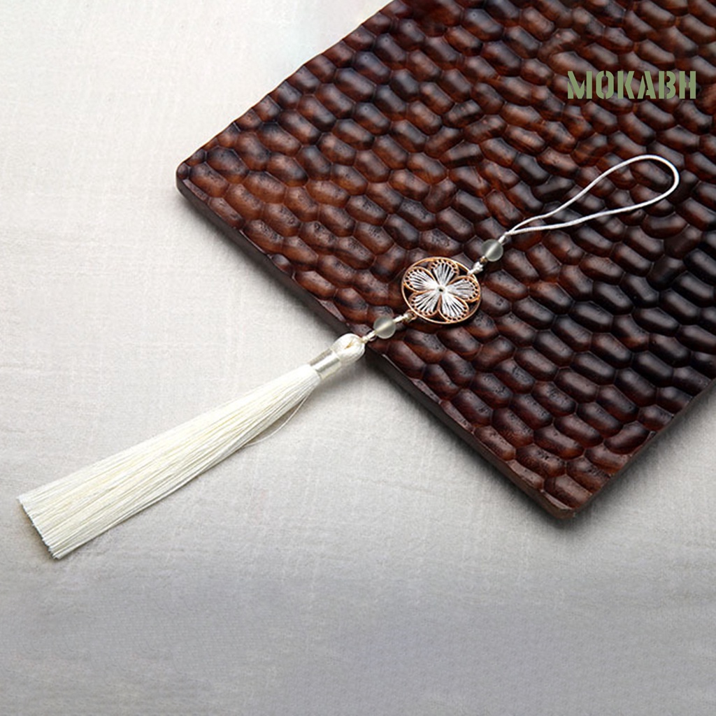 [mokabh] Mặt Dây Chuyền Treo Trang Phục Trung Hoa Trọng Lượng Nhẹ Họa Tiết Rỗng Phối Tua Rua