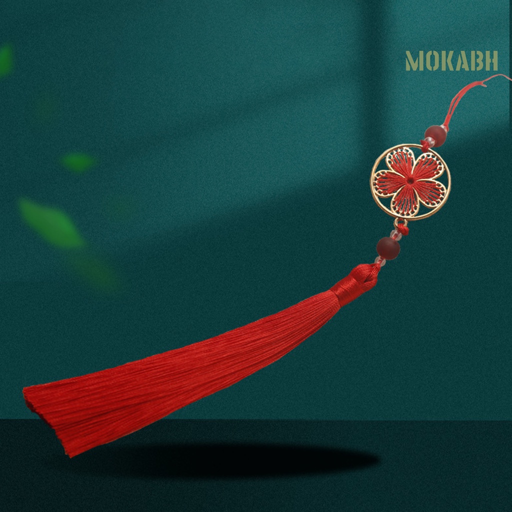 [mokabh] Mặt Dây Chuyền Treo Trang Phục Trung Hoa Trọng Lượng Nhẹ Họa Tiết Rỗng Phối Tua Rua