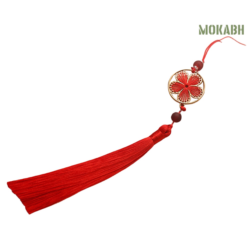 [mokabh] Mặt Dây Chuyền Treo Trang Phục Trung Hoa Trọng Lượng Nhẹ Họa Tiết Rỗng Phối Tua Rua