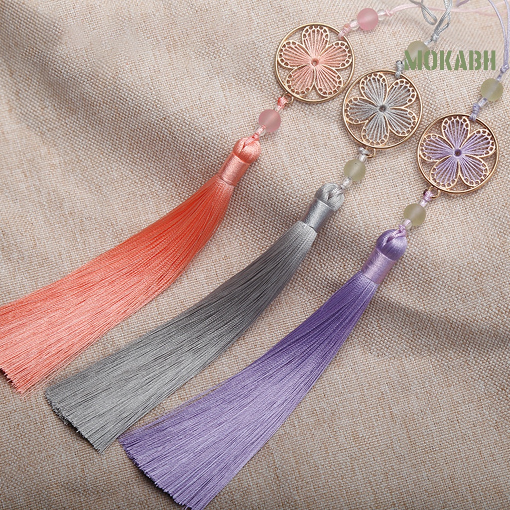 [mokabh] Mặt Dây Chuyền Treo Trang Phục Trung Hoa Trọng Lượng Nhẹ Họa Tiết Rỗng Phối Tua Rua