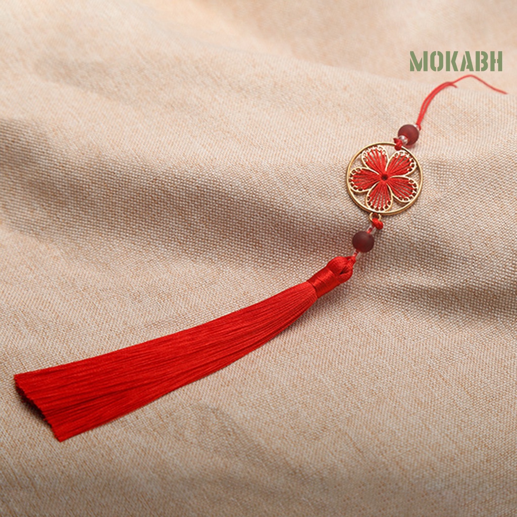 [mokabh] Mặt Dây Chuyền Treo Trang Phục Trung Hoa Trọng Lượng Nhẹ Họa Tiết Rỗng Phối Tua Rua