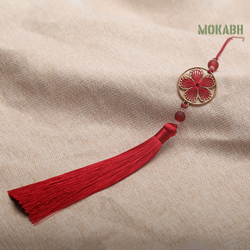 [mokabh] Mặt Dây Chuyền Treo Trang Phục Trung Hoa Trọng Lượng Nhẹ Họa Tiết Rỗng Phối Tua Rua