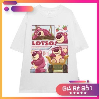 Áo Thun Gấu Dâu Losto Form Rộng Basic Tee Tay Lỡ Dành Cho Nam Nữ In Graphic Chất Liệu Cotton Cbmhome