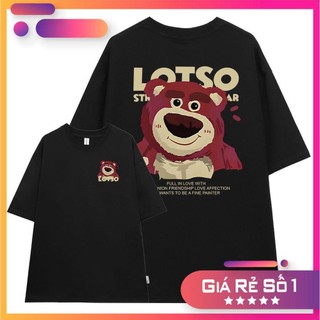 Áo Thun Gấu LOSTO Phông Trơn Nam Nữ Cổ Tròn Unisex Form Rộng Chất Liệu Cotton Nhiều Màu Dễ Phối Đồ CBMHOUSE