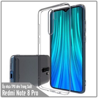 Ốp Xiaomi Redmi Note 8 Pro dẻo trong suốt (Loại A đẹp)