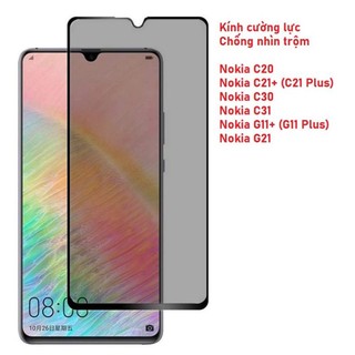Cường lực chống nhìn trộm nokia c20 c21+ c22 c30 c31 g11+ g21 c21 plus g11 plus