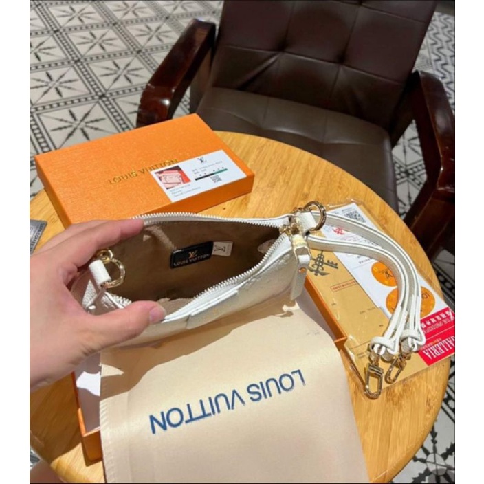 Túi kẹp nách lv kèm dây đeo chéo Full Hộp về 2 màu