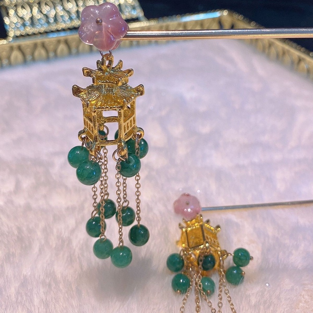 Trâm Cài Tóc Ruyi Pavilion Phong Cách Hanfu Cổ Điển Xinh Xắn