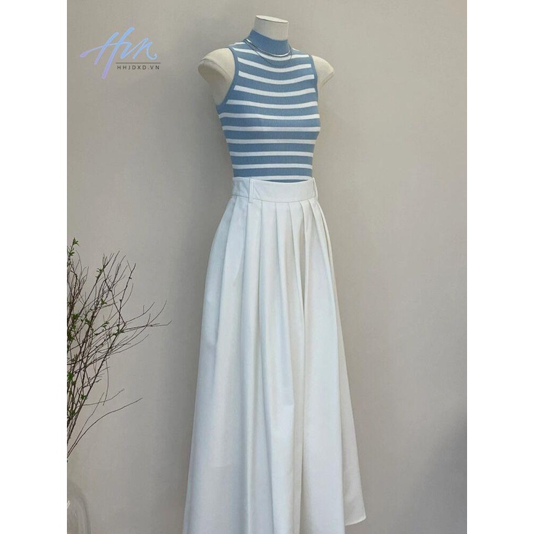 Bộ Áo Váy Xếp Ly Hai Mảnh Phong Cách Hàn Quốc Thời Trang Mùa Hè Hàng Mới 2023 Dành Cho Bạn Nữ