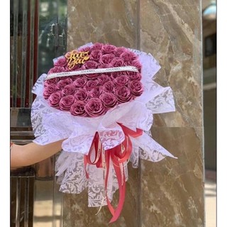 Giấy mếch sò Gấm Lụa gói hoa hàng cao cấp (Tập 20tờ)