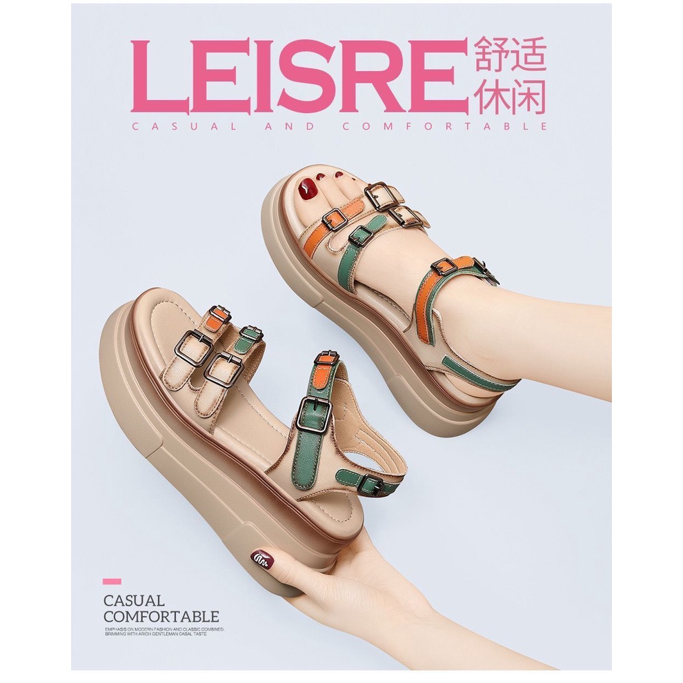 Giày Sandal Đế Dày Thời Trang Mùa Hè 2023 Dành Cho Nữ