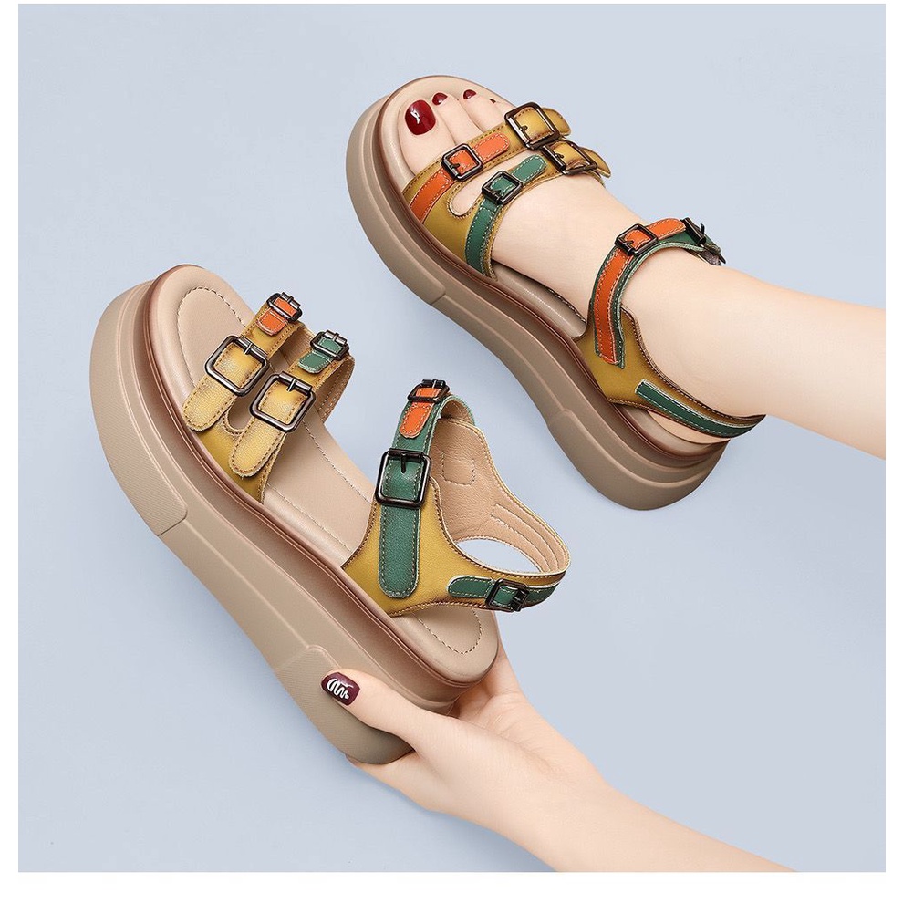 Giày Sandal Đế Dày Thời Trang Mùa Hè 2023 Dành Cho Nữ