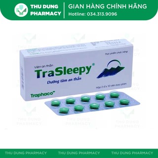 Viên an thần trasleepy traphaco dưỡng tâm an thần, hỗ trợ ngủ ngon, giảm lo âu – nhà thuốc thu dung