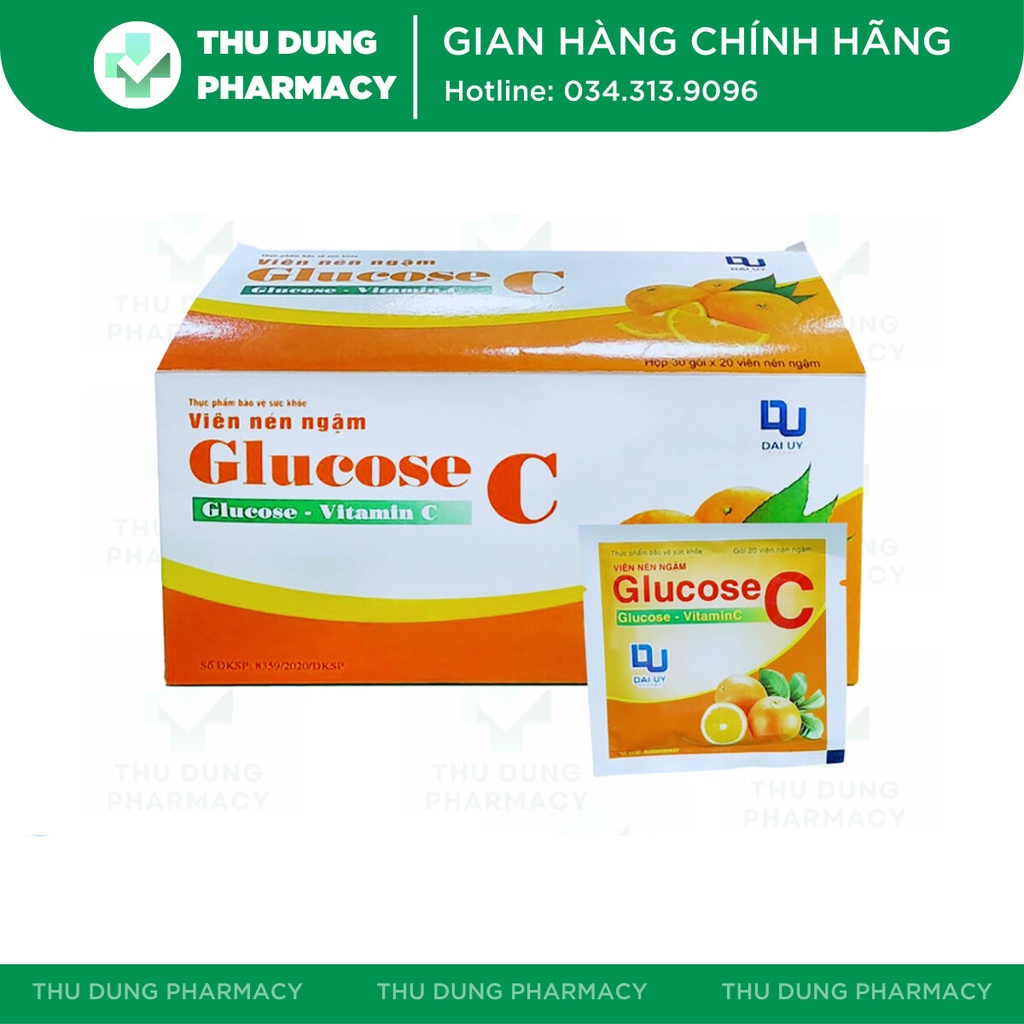 Kẹo Ngậm Bổ Sung Vitamin C Glucose C Đại Uy Gói 20 Viên – Nhà thuốc Thu Dung