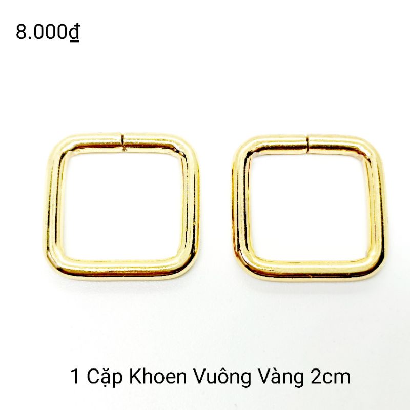 ❤‍🔥 1 Cặp Khoen Vuông 2cm