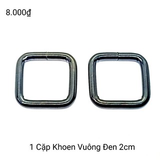 ❤‍🔥 1 Cặp Khoen Vuông 2cm