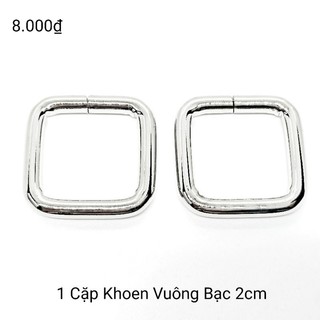 ❤‍🔥 1 Cặp Khoen Vuông 2cm