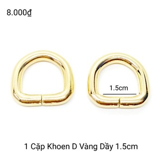 💜 1 cặp khoen D 1.5cm 💜