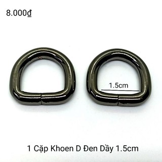 💜 1 cặp khoen D 1.5cm 💜
