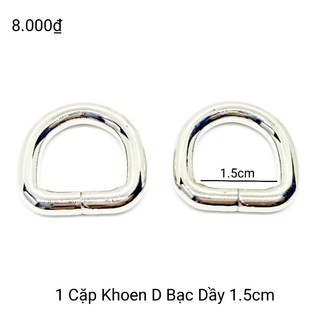 💜 1 cặp khoen D 1.5cm 💜