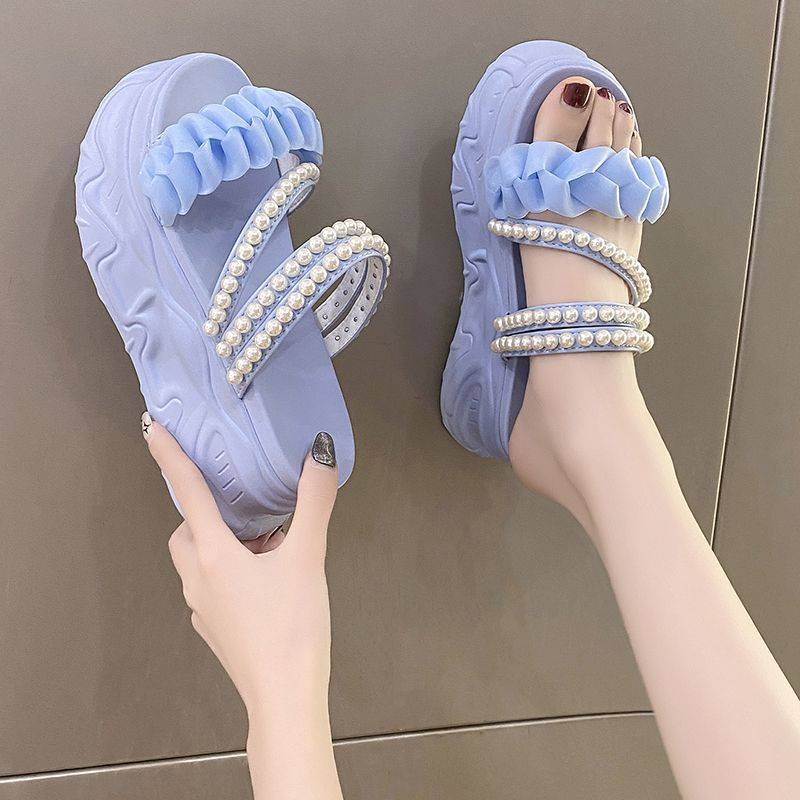 Dép Quai Ngang Đế Dày Thời Trang Mùa Hè Hàng Mới Dành Cho Bạn Nữ