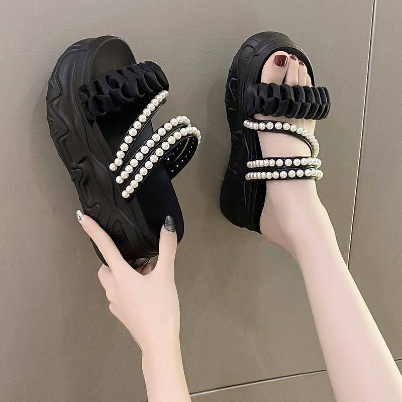 Dép Quai Ngang Đế Dày Thời Trang Mùa Hè Hàng Mới Dành Cho Bạn Nữ