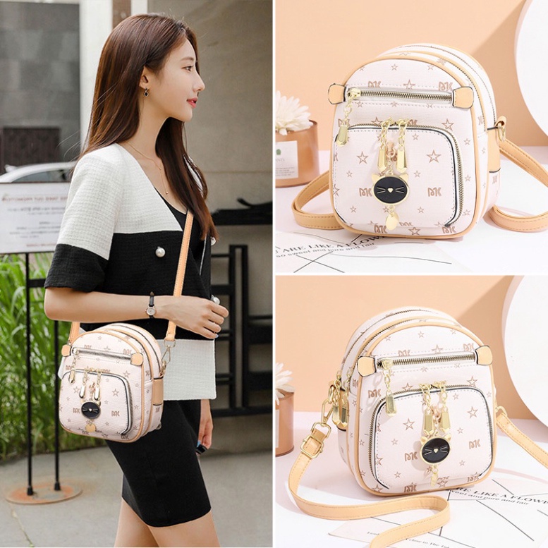 Balo Mini Nữ Hàng Quảng Châu Cao Cấp - Túi Chéo Nữ Mini Tiện Lợi