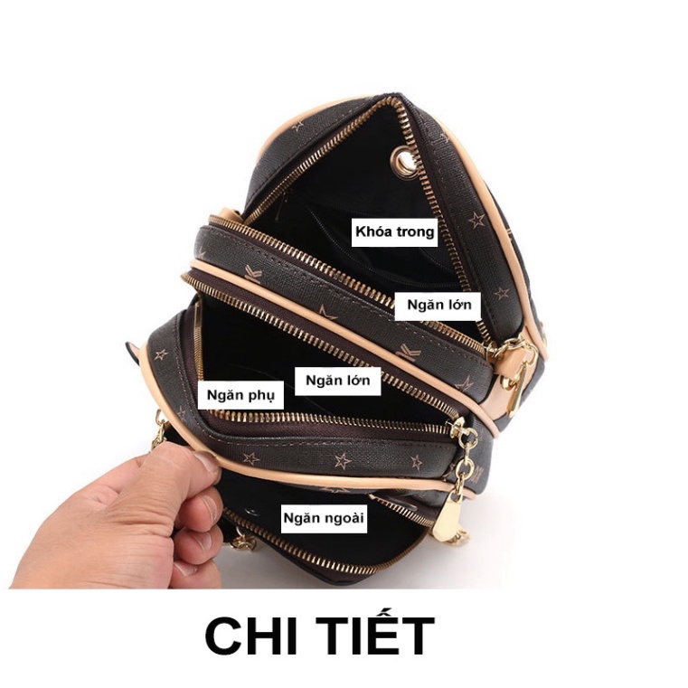 Balo Mini Nữ Hàng Quảng Châu Cao Cấp - Túi Chéo Nữ Mini Tiện Lợi