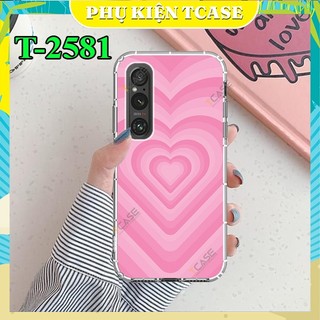 Ốp lưng Sony Xperia 1 V, 1 IV, 1 III, 1 II, 1 in hình trái tim siêu dễ thương