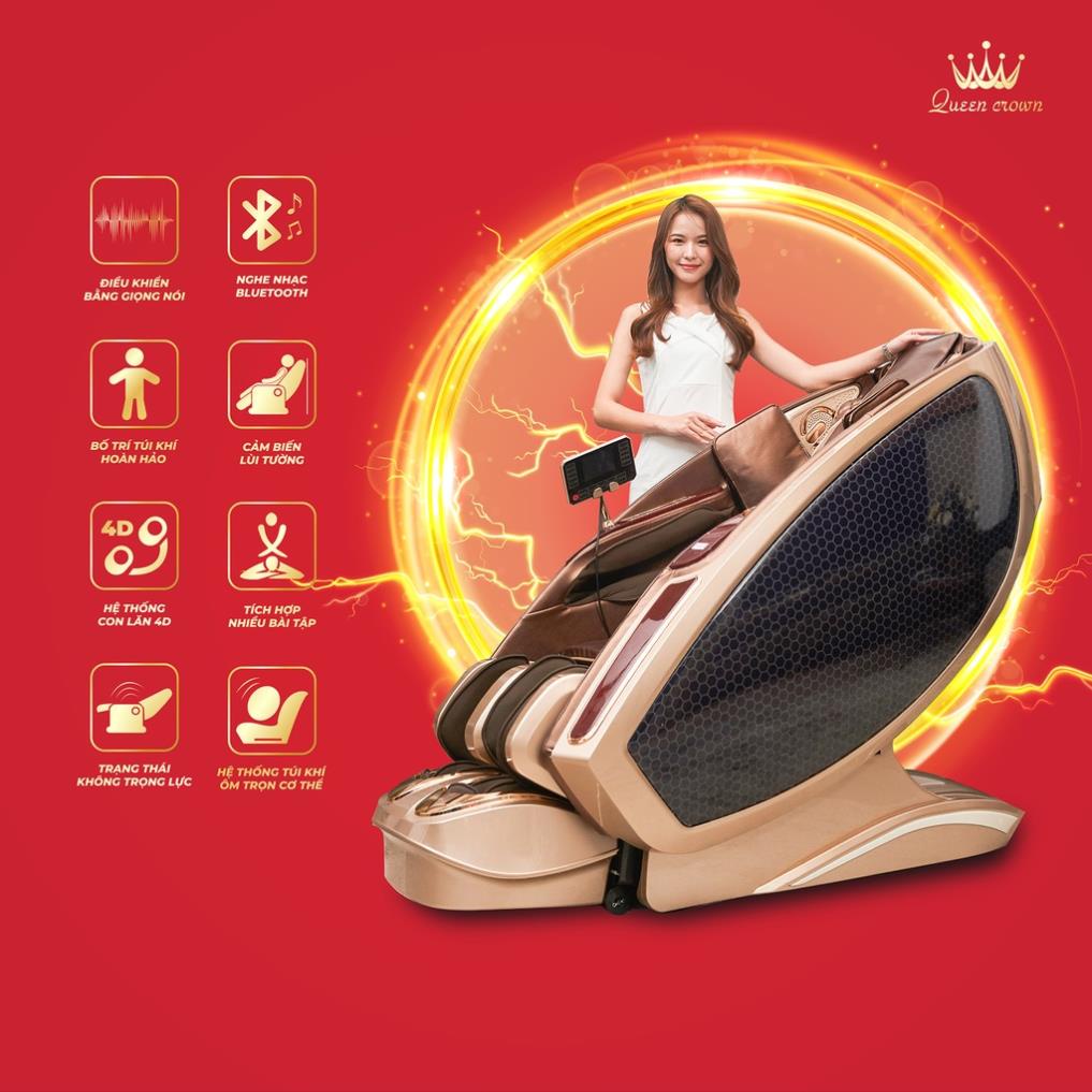 Ghế massage toàn thân Queen Crown QC Smart One