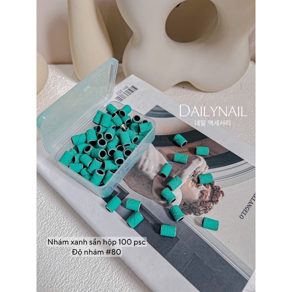 Set đầu mài nhám hộp 100pcs tím mịn 240