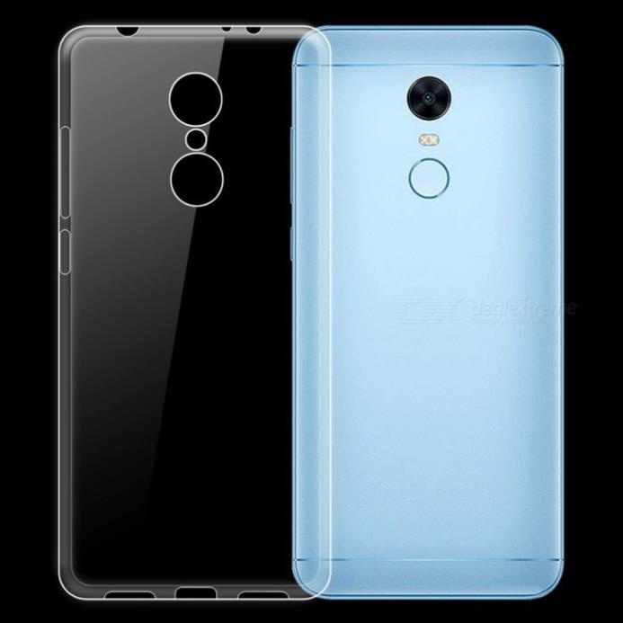 Ốp Xiaomi Redmi 5 Plus dẻo trong suốt (Loại A đẹp)
