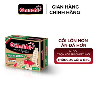 Mì Omachi Mì Trộn Xốt Spaghetti Gói 136g MớI - Thùng 24 Gói x 136g