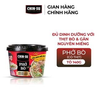 CHIN-SU Phở Bò (Có Thịt) Dạng Tô 140g