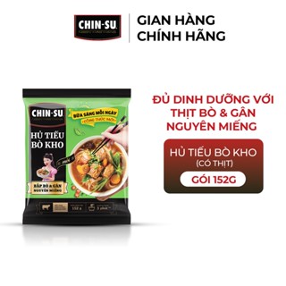 CHIN-SU Hủ Tiếu Bò Kho (Có Thịt) Dạng Gói 152g