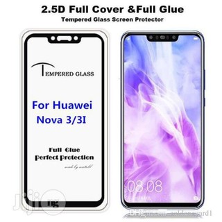 Kính cường lực Huawei Nova 3 / Nova 3i Đen (Full màn, Full keo)