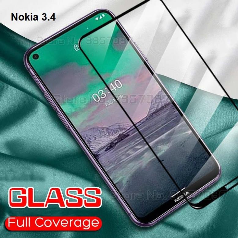 Kính cường lực Full màn Nokia 3.4