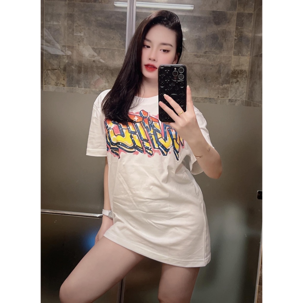 Áo thun LV Graffiti loại Best - Chất 100%cotton mịn dày 250GSM nặng trên 300gram