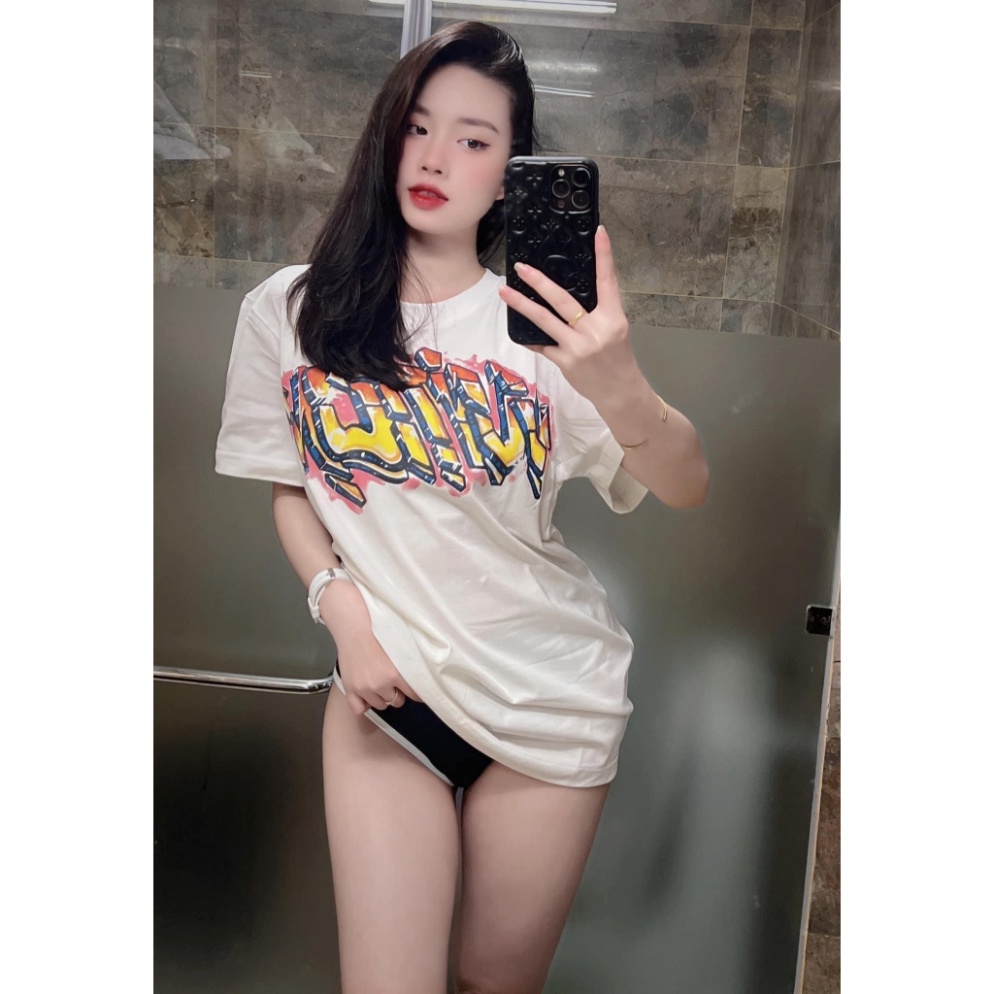 Áo thun LV Graffiti loại Best - Chất 100%cotton mịn dày 250GSM nặng trên 300gram