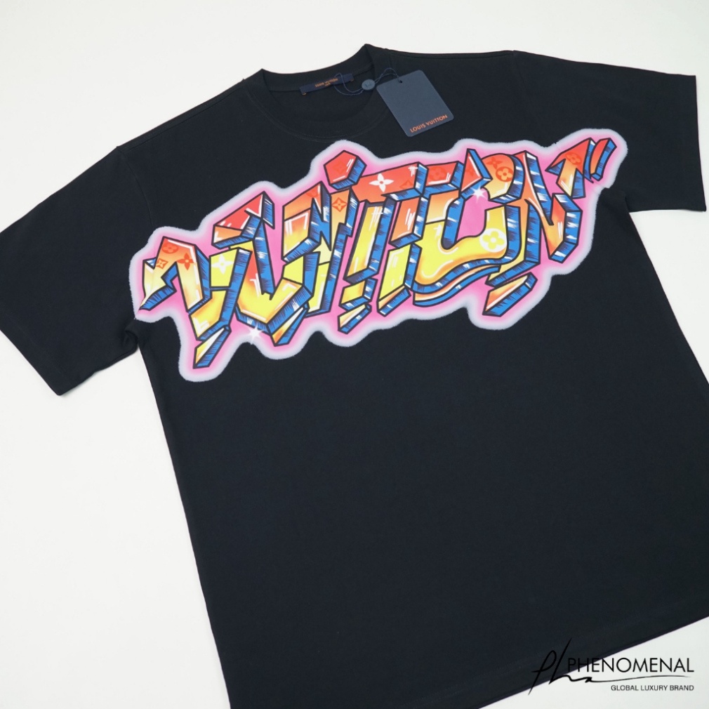 Áo thun LV Graffiti loại Best - Chất 100%cotton mịn dày 250GSM nặng trên 300gram
