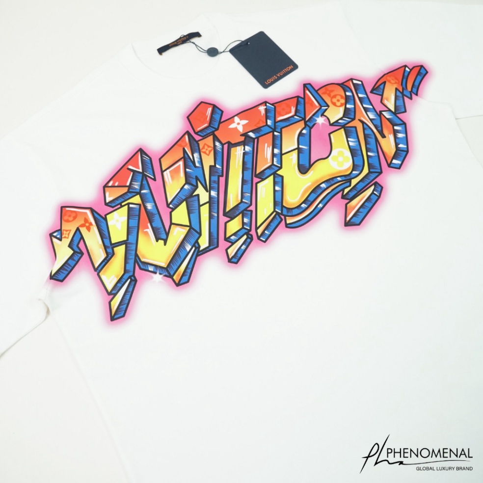 Áo thun LV Graffiti loại Best - Chất 100%cotton mịn dày 250GSM nặng trên 300gram