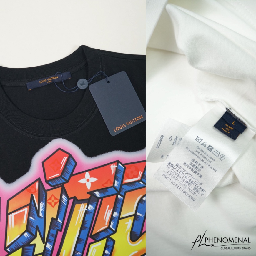 Áo thun LV Graffiti loại Best - Chất 100%cotton mịn dày 250GSM nặng trên 300gram