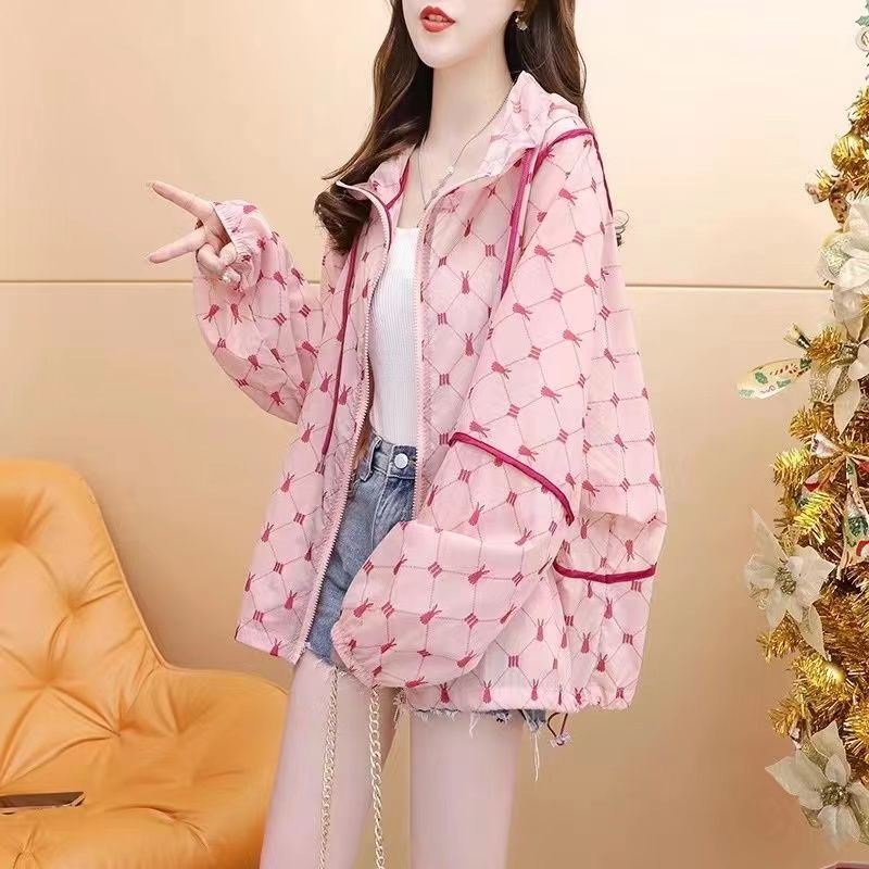 Áo Khoác Chống Nắng Dáng Rộng Siêu Mỏng Thoáng Khí In Họa Tiết Thời Trang Mùa Hè 2023 Dành Cho Bạn Nữ